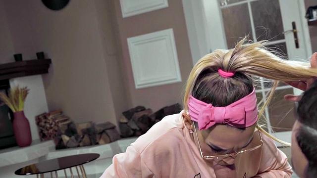 Stunning babe doggystyled by beau