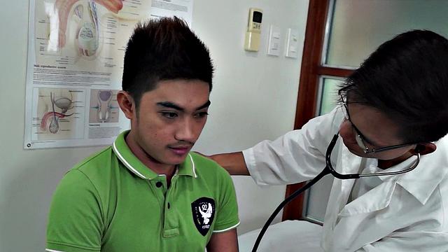 Enema Asian twink gets toyed and sucked at doctor infirmary