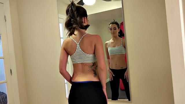 Tattooed chick takes it up the ass in POV anal action