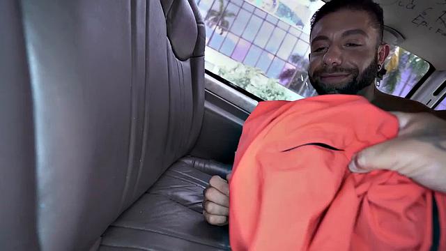 Picked up assfucked and facialized in public van outdoor