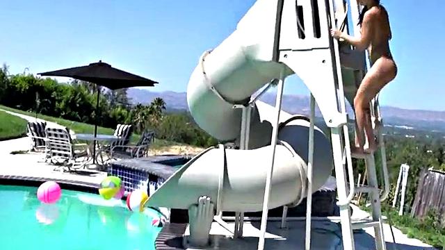 Little Bailey licks pussy in scene