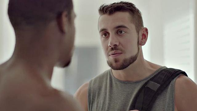 Athletic bbc barebacking tight in interracial duo