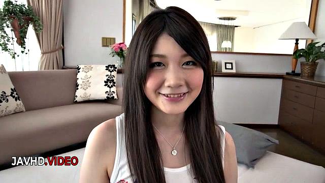 Busty Asian babe Rie gives mind-blowing Japanese blowjob session