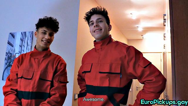 Real coworkers fucked for money