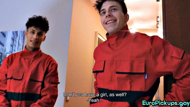 Real coworkers fucked for money