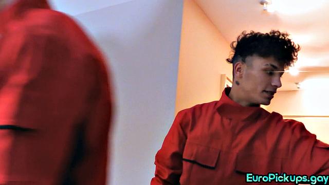 Real coworkers fucked for money