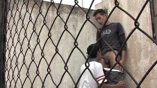 Fernando and Hernan are a couple of horny Latin twinks who can't wait to get at each other's big uncut dicks. Outside an abandoned building the two start fooling around, but then decide it's best to move indoors.