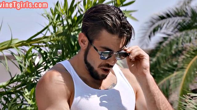 Outdoor hugetitted trans ravaged