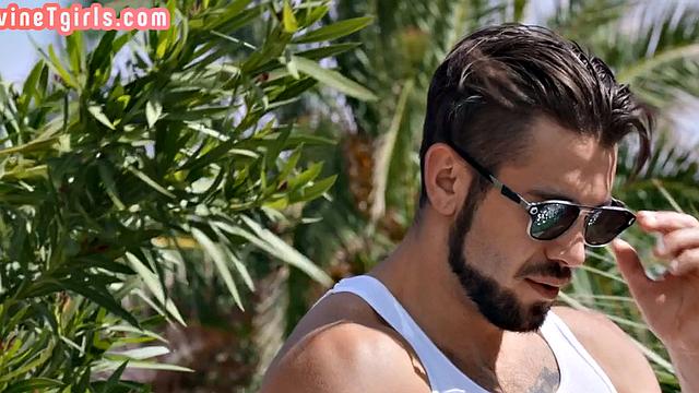 Outdoor hugetitted trans ravaged