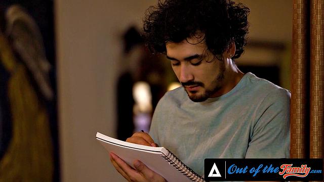 OUT OF THE FAMILY - Stacked MILF RayVeness Rides Her Teen Stepson's Big Dick