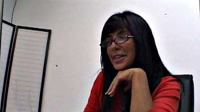 Horny office slut in naughty fun