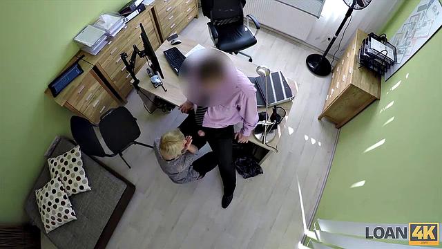LOAN4K. Sweet babe gives for drilling to naughty loan agent