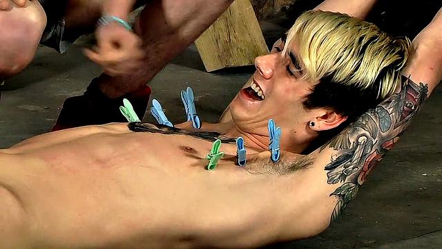 Rhys Casey & Scott Williams Get Pegged and Face Fucked