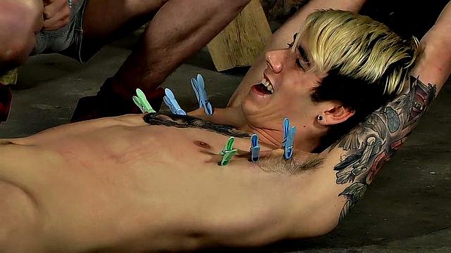 Rhys Casey & Scott Williams Get Pegged and Face Fucked