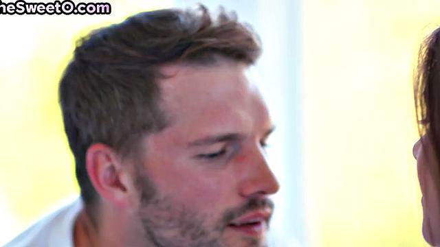 Romantic babe doggystyle with her BF