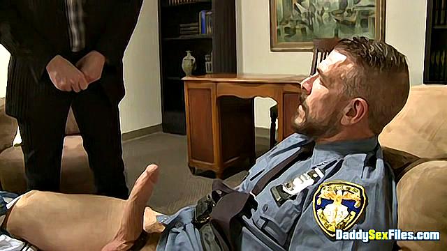 Riding The Huge Cop Dick - Rocco Steele & Bryan Slater