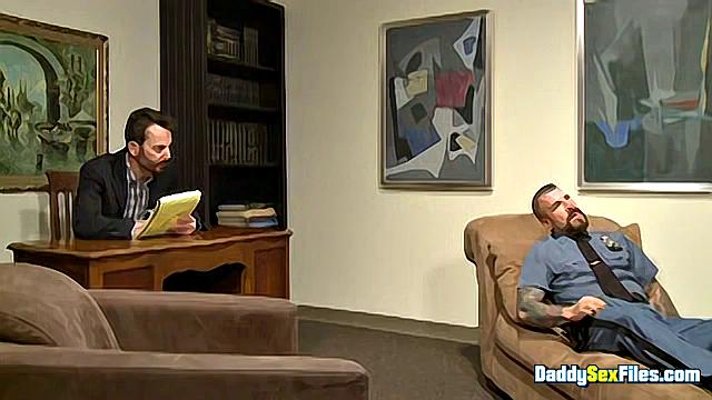 Riding The Huge Cop Dick - Rocco Steele & Bryan Slater