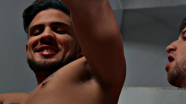 BWC BF barebacks his tattooed stud in a hot, rimming-fueled oral session