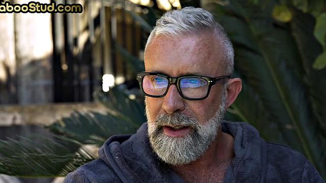 Old stepdad barebacks Black stepson in ass till creampie