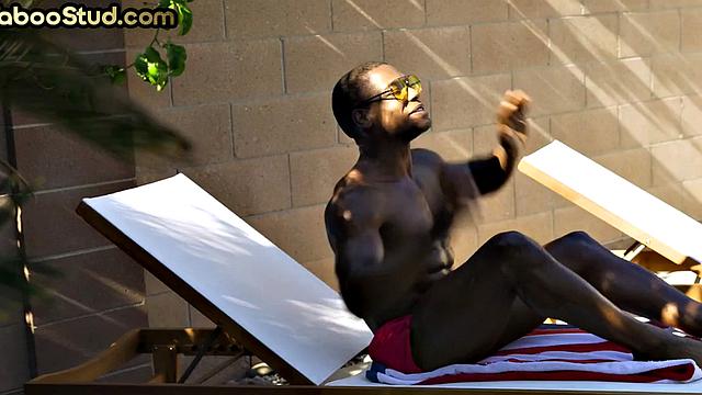 Old stepdad barebacks Black stepson in ass till creampie