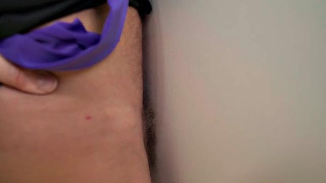 Kinky priest fucking busty redhead in public toilet