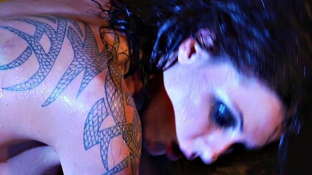 Watch this curvy babe in stockings pleasure herself before getting pounded in doggystyle