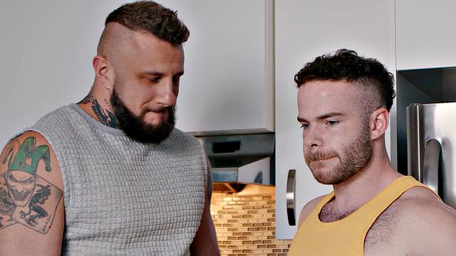 HETEROFLEXIBLE - Horny Gym Buddies Marcus McNeil & Crush Daddy MILK Their Cocks In Protein