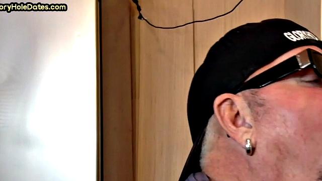 Homemade gloryhole DILF gets banged in closeup video