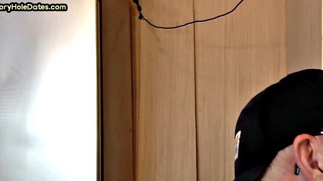 Homemade gloryhole DILF gets banged in closeup video