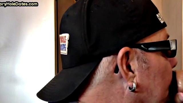 Homemade gloryhole DILF gets banged in closeup video