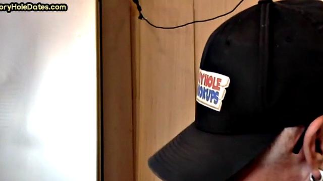 Homemade gloryhole DILF gets banged in closeup video