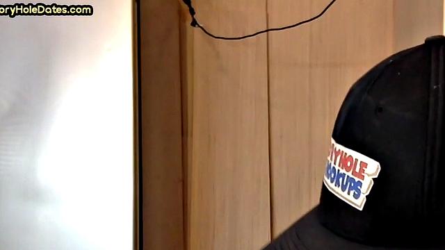 Homemade gloryhole DILF gets banged in closeup video