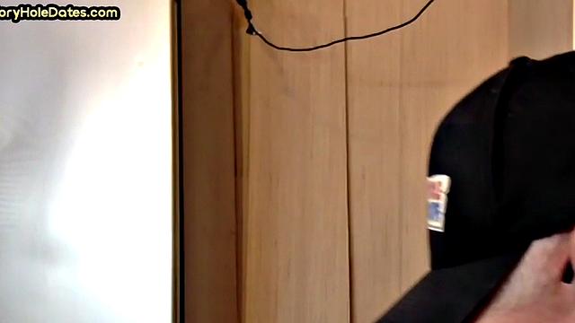 Homemade gloryhole DILF gets banged in closeup video