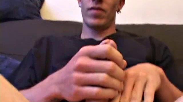 Young Shane gets on all fours to have his hole checked out by a handy friend. Shane looks over his shoulder as he enjoys the play. Then it's business as usual, as he goes to work stroking his cock and pumping out another load of cum.