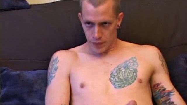 Young Shane gets on all fours to have his hole checked out by a handy friend. Shane looks over his shoulder as he enjoys the play. Then it's business as usual, as he goes to work stroking his cock and pumping out another load of cum.