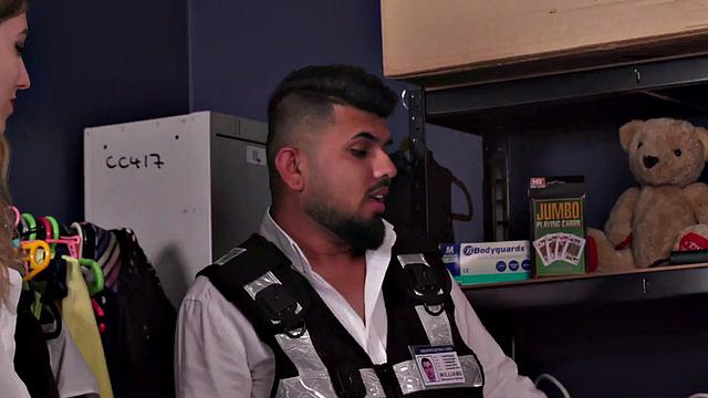 CFNM British babes suck cock of bondage guy in group