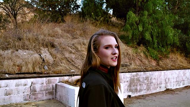 Blond babe gets nipples hurt while drinks piss