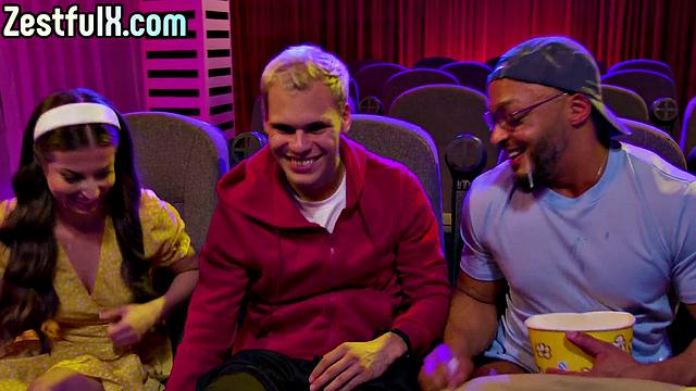 Bisex babe shared by guys in 3some