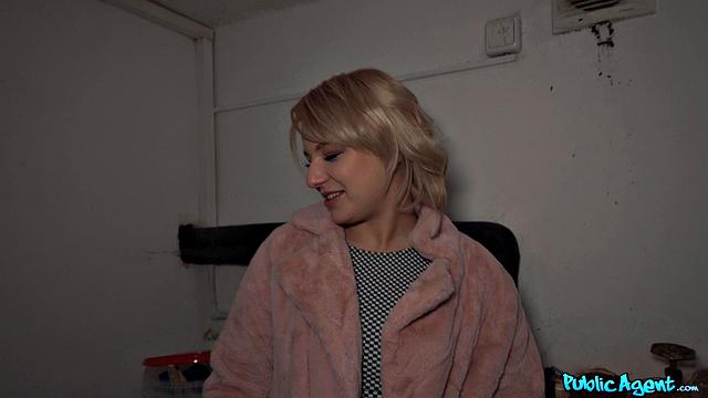 Blonde Student Gets Fucked In The Basement
