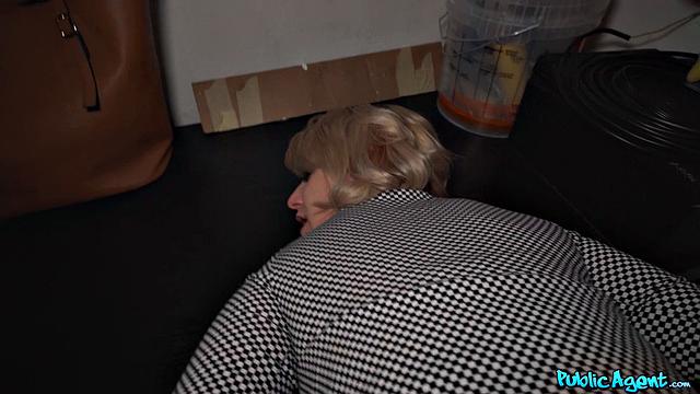 Blonde Student Gets Fucked In The Basement