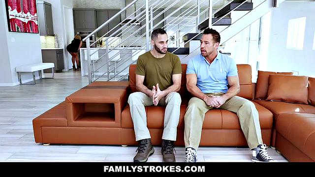 Army Guy Meets Busty Stepmom For Thanksgiving