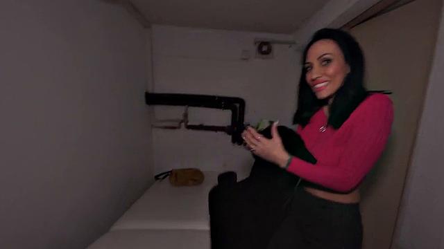 Big-titted babe picked up and smashed in doggystyle