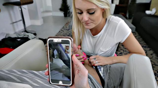 Anal To Ex: Blonde with a bald pussy & tattooed ass takes it from behind