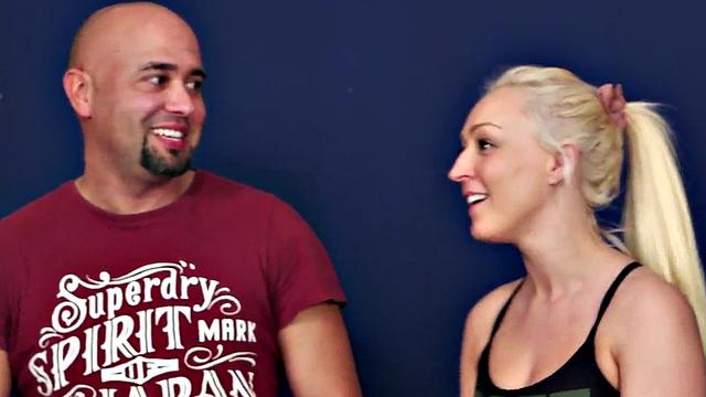 Femdom CFNM MILFs in group wank and spank cock