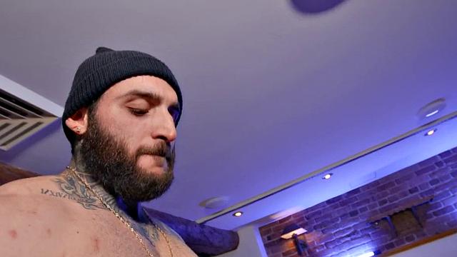 Blindfolded gets fucked by muscled dominant jock