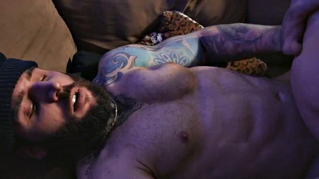 Blindfolded gets fucked by muscled dominant jock