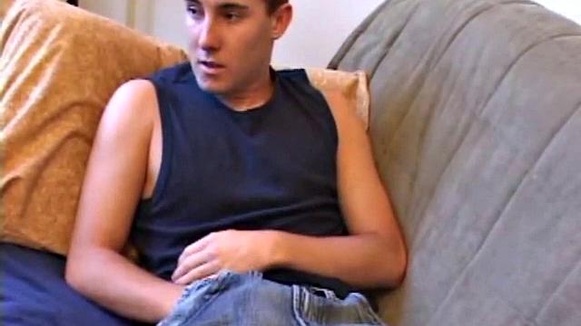 While watching a porn video, British punk Kiefer Foxx works up a sizeable boner and proceeds to wank away. Soon an off-camera hand begins working his butt with an anal probe and then strokes Kiefer's cock, until he blasts a cum load.