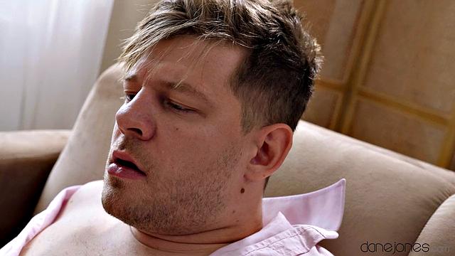 Redhead in stockings fucks a big dick