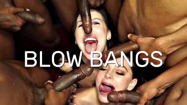 GangbangCreampie - Hot Ginger Redhead Gets Fucked In Gangbang Till Cum Oozes Out Her Pussy