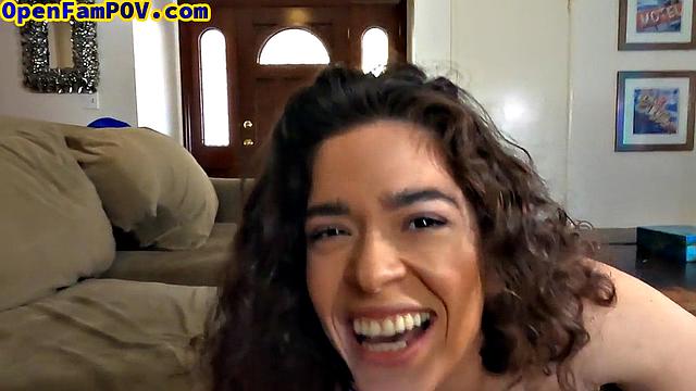 Horny stepdaughter gets nailed in POV